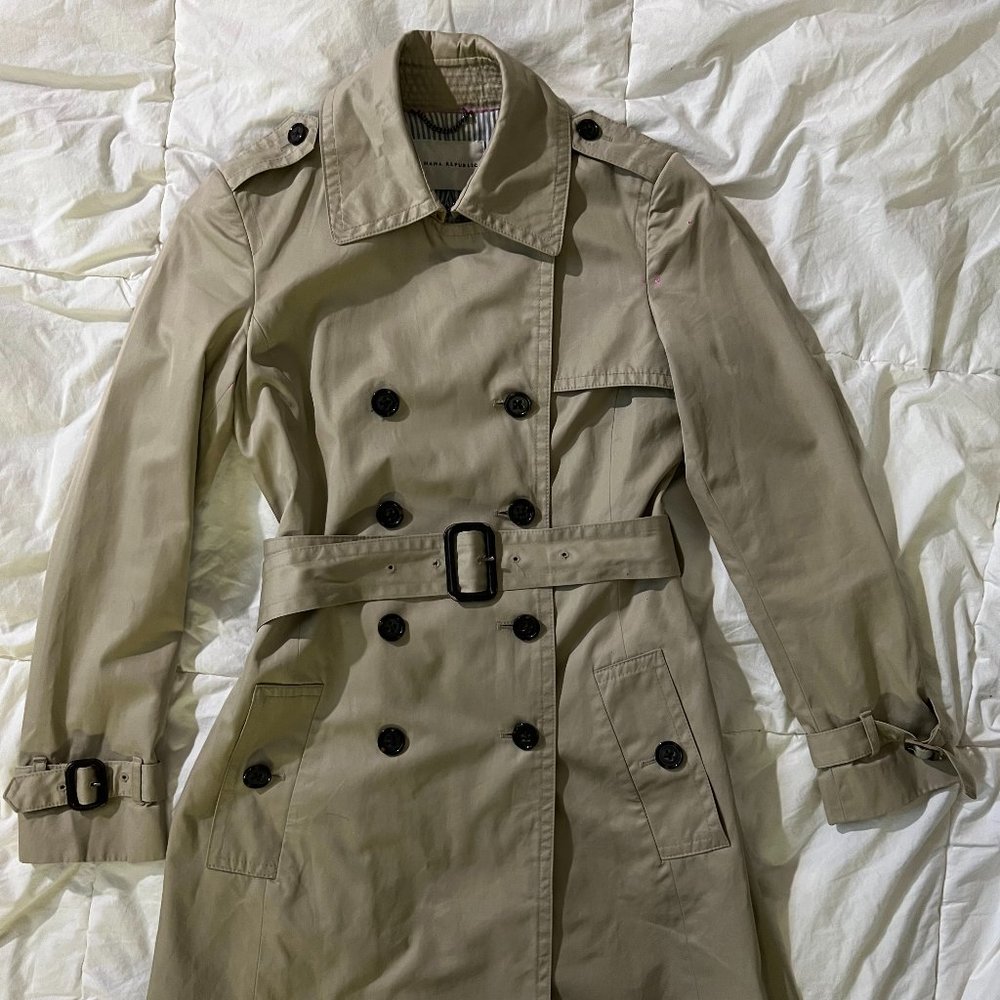 COPY - Banana Republic Tan/Beige Trench Coat
